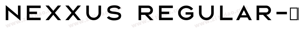 Nexxus Regular字体转换